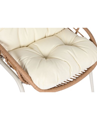 Set Tavolo con 2 Sedie Home ESPRIT Bianco Beige Grigio Naturale 55 x 55 x 47 cm Set Tavolo con 2 Sedie Home ESPRIT Bianco Beige Grigio Naturale 55 x 55 x 47 cm