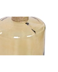 Vaso Home ESPRIT Giallo Corda Vetro Temperato 25 x 25 x 75 cm Vaso Home ESPRIT Giallo Corda Vetro Temperato 25 x 25 x 75 cm