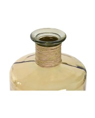 Vaso Home ESPRIT Giallo Corda Vetro Temperato 25 x 25 x 75 cm Vaso Home ESPRIT Giallo Corda Vetro Temperato 25 x 25 x 75 cm