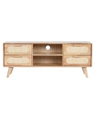 Mobile TV Home ESPRIT Naturale Metallo Legno d'albero della gomma 120 x 30 x 48 cm Mobile TV Home ESPRIT Naturale Metallo Legno d'albero della gomma 120 x 30 x 48 cm