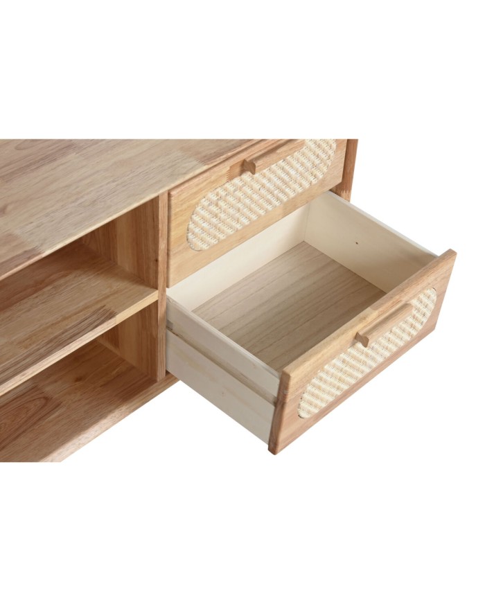 Mobile TV Home ESPRIT Naturale Metallo Legno d'albero della gomma 120 x 30 x 48 cm Mobile TV Home ESPRIT Naturale Metallo Legno d'albero della gomma 120 x 30 x 48 cm