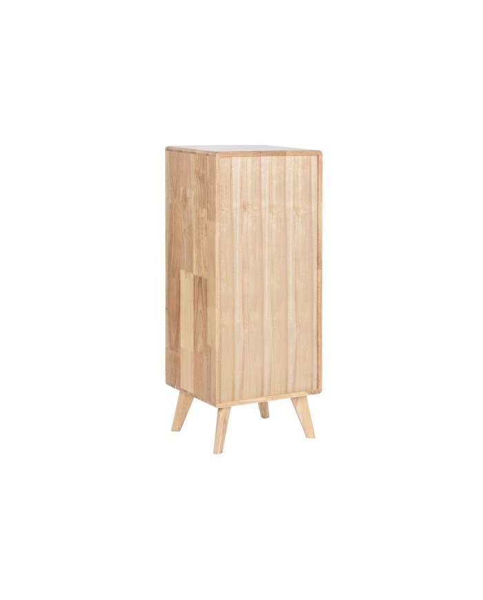 Cassettiera Home ESPRIT Naturale Metallo Legno d'albero della gomma 40 x 30 x 78 cm