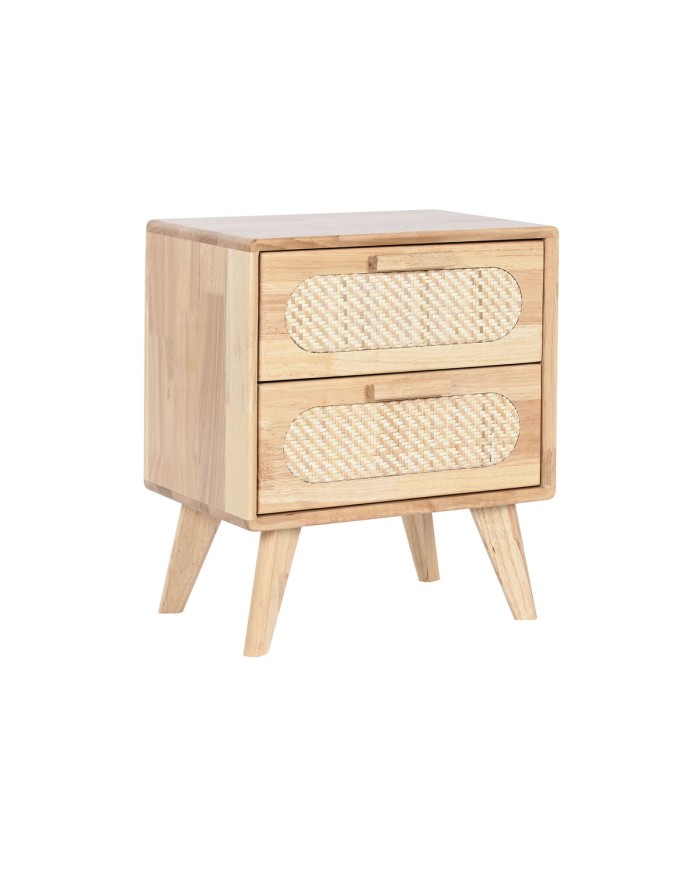 Comodino Home ESPRIT Legno Metallo Rattan 40 x 30 x 48 cm Comodino Home ESPRIT Legno Metallo Rattan 40 x 30 x 48 cm