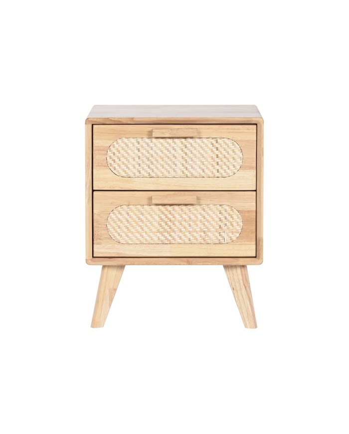 Comodino Home ESPRIT Legno Metallo Rattan 40 x 30 x 48 cm Comodino Home ESPRIT Legno Metallo Rattan 40 x 30 x 48 cm