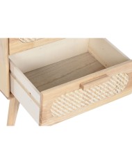 Comodino Home ESPRIT Legno Metallo Rattan 40 x 30 x 48 cm Comodino Home ESPRIT Legno Metallo Rattan 40 x 30 x 48 cm