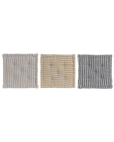 Cuscino Home ESPRIT Giallo Beige Mediterraneo 56 x 56 x 13 cm (3 Unità) Cuscino Home ESPRIT Giallo Beige Mediterraneo 56 x 56 x 13 cm (3 Unità)