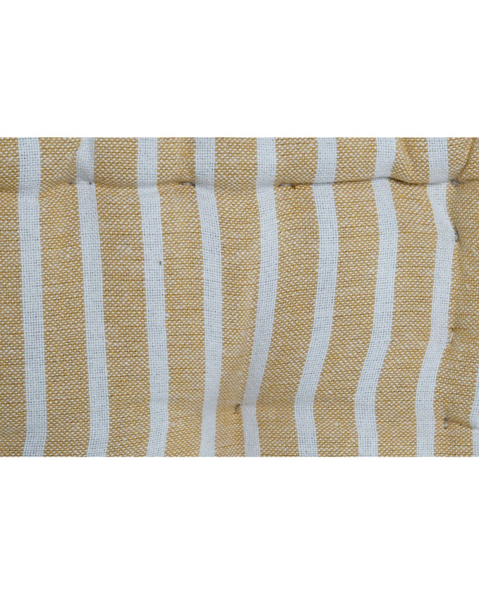 Cuscino Home ESPRIT Giallo Beige Mediterraneo 56 x 56 x 13 cm (3 Unità)