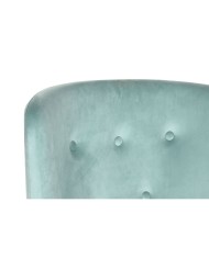 Sedia a Dondolo Home ESPRIT Nero Blu cielo Poliestere Metallo 68 x 90 x 92 cm