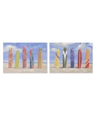 Quadro Home ESPRIT Spiaggia Mediterraneo 120 x 3 x 60 cm (2 Unità)