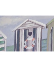 Quadro Home ESPRIT Spiaggia Mediterraneo 120 x 3 x 60 cm (2 Unità)