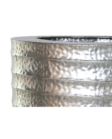 Set di vasi da fiori Home ESPRIT Argentato Metallo 51 x 51 x 123 cm Set di vasi da fiori Home ESPRIT Argentato Metallo 51 x 51 x 123 cm