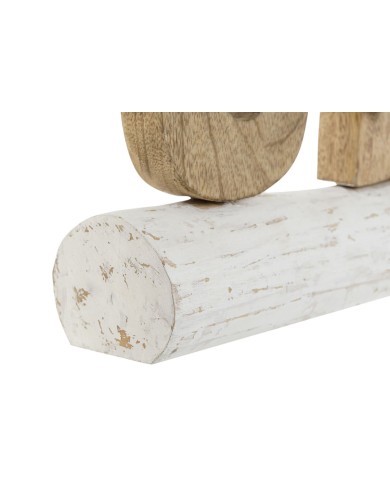 Statua Decorativa Home ESPRIT Sea Bianco Naturale Mediterraneo 47 x 8 x 24,5 cm