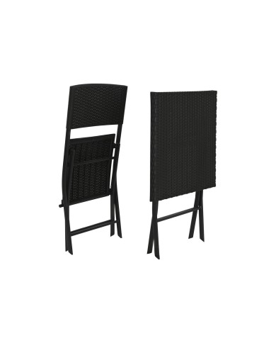 Mobili da giardino Home ESPRIT Nero 58 x 58 x 71,5 cm Mobili da giardino Home ESPRIT Nero 58 x 58 x 71,5 cm