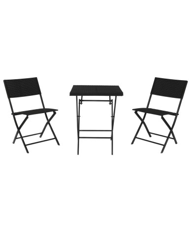 Mobili da giardino Home ESPRIT Nero 58 x 58 x 71,5 cm Mobili da giardino Home ESPRIT Nero 58 x 58 x 71,5 cm