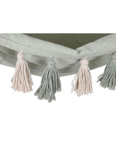 Sedia da giardino Home ESPRIT Verde Cotone Legno 100 x 50 x 135 cm