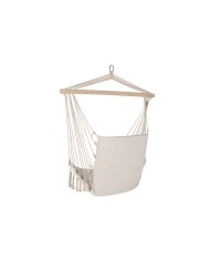Sedia da giardino Home ESPRIT Bianco Naturale Cotone Legno 90 x 50 x 130 cm Sedia da giardino Home ESPRIT Bianco Naturale Cotone Legno 90 x 50 x 130 cm
