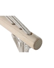 Sedia da giardino Home ESPRIT Bianco Naturale Cotone Legno 90 x 50 x 130 cm Sedia da giardino Home ESPRIT Bianco Naturale Cotone Legno 90 x 50 x 130 cm