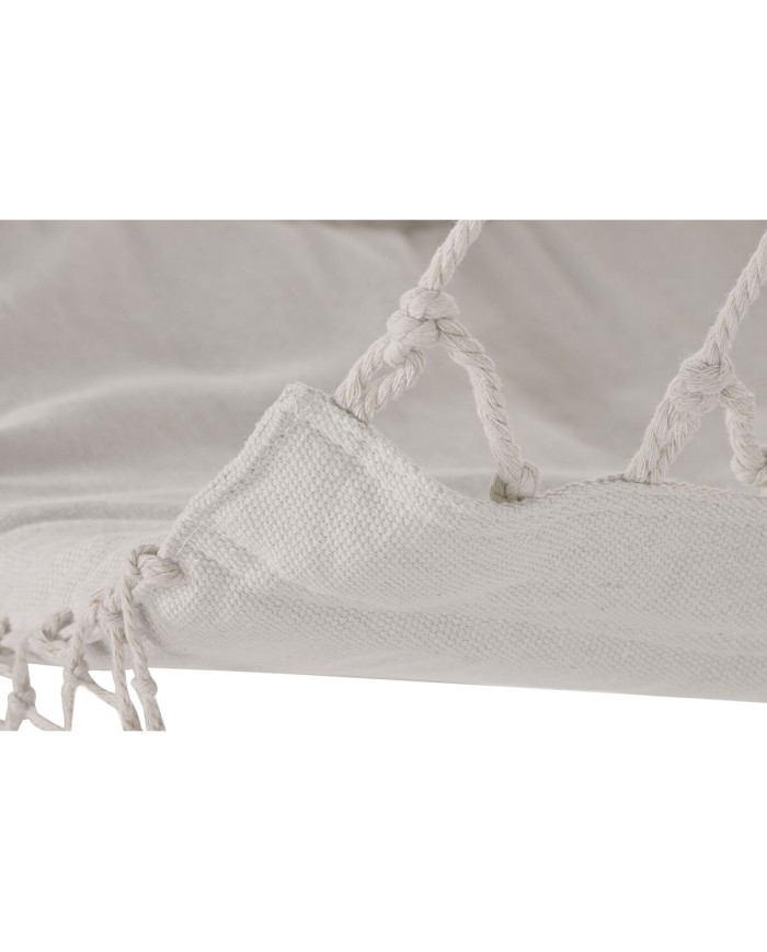 Sedia da giardino Home ESPRIT Bianco Naturale Cotone Legno 90 x 50 x 130 cm Sedia da giardino Home ESPRIT Bianco Naturale Cotone Legno 90 x 50 x 130 cm