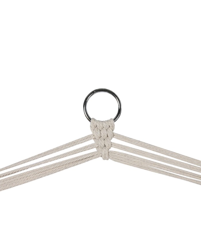 Sedia da giardino Home ESPRIT Bianco Naturale Cotone Legno 90 x 50 x 130 cm Sedia da giardino Home ESPRIT Bianco Naturale Cotone Legno 90 x 50 x 130 cm