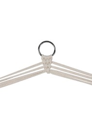 Sedia da giardino Home ESPRIT Bianco Naturale Cotone Legno 90 x 50 x 130 cm Sedia da giardino Home ESPRIT Bianco Naturale Cotone Legno 90 x 50 x 130 cm