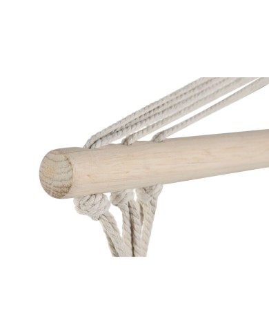 Sedia da giardino Home ESPRIT Bianco Naturale Cotone Legno 90 x 50 x 130 cm Sedia da giardino Home ESPRIT Bianco Naturale Cotone Legno 90 x 50 x 130 cm