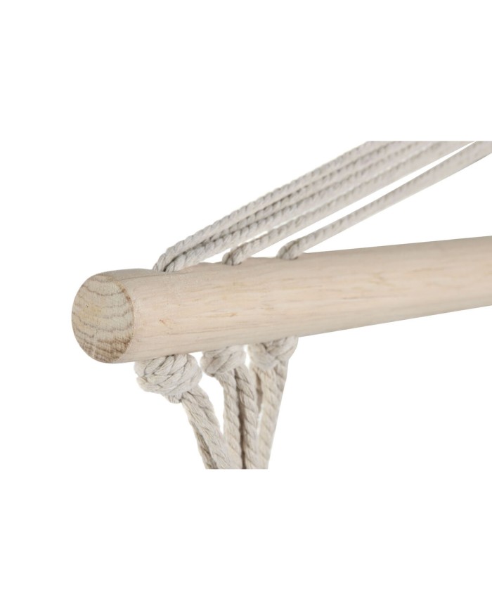 Sedia da giardino Home ESPRIT Bianco Naturale Cotone Legno 90 x 50 x 130 cm Sedia da giardino Home ESPRIT Bianco Naturale Cotone Legno 90 x 50 x 130 cm