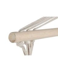 Sedia da giardino Home ESPRIT Bianco Naturale Cotone Legno 90 x 50 x 130 cm Sedia da giardino Home ESPRIT Bianco Naturale Cotone Legno 90 x 50 x 130 cm