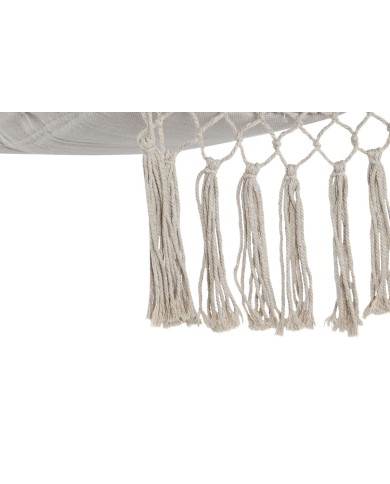 Sedia da giardino Home ESPRIT Bianco Naturale Cotone Legno 90 x 50 x 130 cm Sedia da giardino Home ESPRIT Bianco Naturale Cotone Legno 90 x 50 x 130 cm