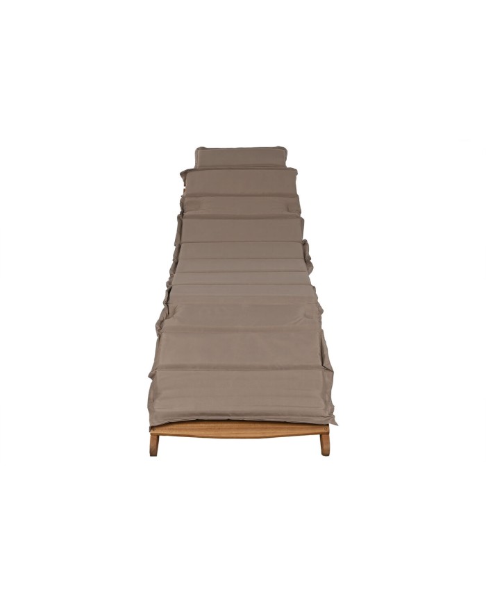 Lettino Home ESPRIT Marrone Beige 191 x 54 x 61 cm
