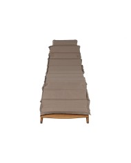 Lettino Home ESPRIT Marrone Beige 191 x 54 x 61 cm