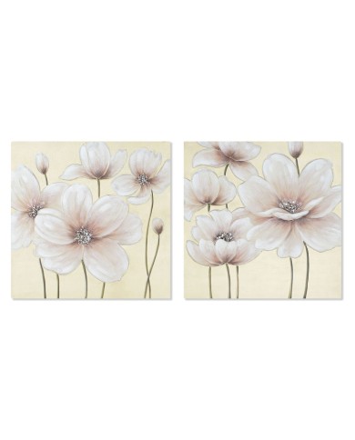 Quadro Home ESPRIT Shabby Chic 80 x 3 x 80 cm (2 Unità) Quadro Home ESPRIT Shabby Chic 80 x 3 x 80 cm (2 Unità)
