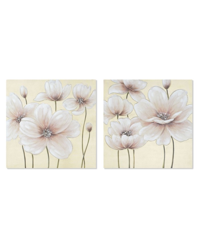 Quadro Home ESPRIT Shabby Chic 80 x 3 x 80 cm (2 Unità) Quadro Home ESPRIT Shabby Chic 80 x 3 x 80 cm (2 Unità)
