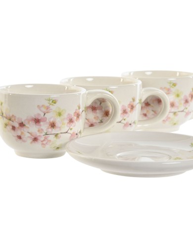 Set di Tazze da Caffè Home ESPRIT Giallo Bianco Rosa Lilla Metallo Dolomite 180 ml Set di Tazze da Caffè Home ESPRIT Giallo Bianco Rosa Lilla Metallo Dolomite 180 ml