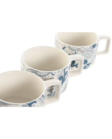Set di Tazze da Caffè Home ESPRIT Beige Grigio Rosa Lilla Metallo Bambù Dolomite 260 ml Set di Tazze da Caffè Home ESPRIT Beige Grigio Rosa Lilla Metallo Bambù Dolomite 260 ml