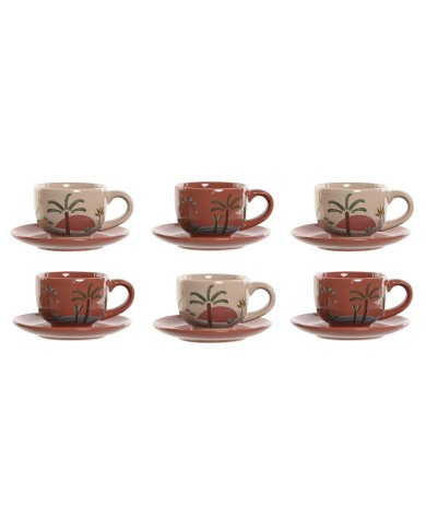 Set di Tazze da Caffè Home ESPRIT Giallo Beige Terracotta Lilla Metallo Dolomite 180 ml Set di Tazze da Caffè Home ESPRIT Giallo Beige Terracotta Lilla Metallo Dolomite 180 ml