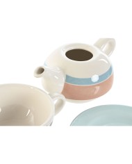 Teiera Home ESPRIT Azzurro Bianco Verde Rosa chiaro Dolomite 750 ml (2 Unità) Teiera Home ESPRIT Azzurro Bianco Verde Rosa chiaro Dolomite 750 ml (2 Unità)