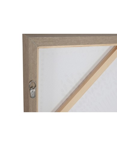 Quadro Home ESPRIT Mandala Scandinavo 100 x 4 x 100 cm (2 Unità)