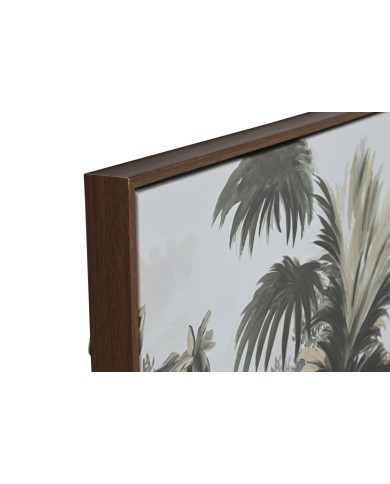 Set di 3 quadri Home ESPRIT Tropicale 180 x 4 x 120 cm (3 Pezzi)