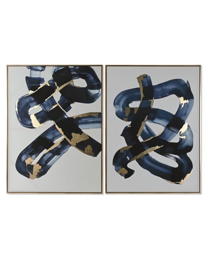 Quadro Home ESPRIT Astratto Città 90 x 4 x 120 cm (2 Unità) Quadro Home ESPRIT Astratto Città 90 x 4 x 120 cm (2 Unità)