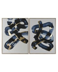 Quadro Home ESPRIT Astratto Città 90 x 4 x 120 cm (2 Unità) Quadro Home ESPRIT Astratto Città 90 x 4 x 120 cm (2 Unità)