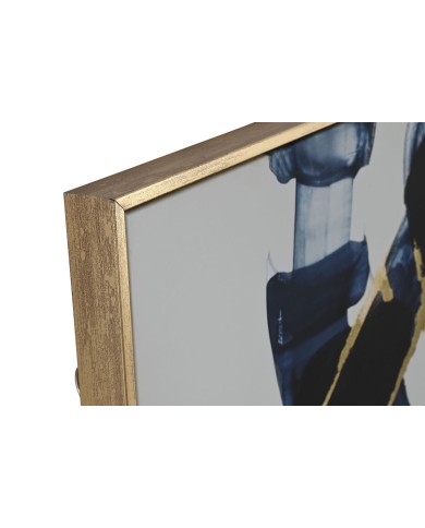 Quadro Home ESPRIT Astratto Città 90 x 4 x 120 cm (2 Unità)