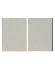 Quadro Home ESPRIT Astratto Città 30 x 2,5 x 40 cm (2 Unità)