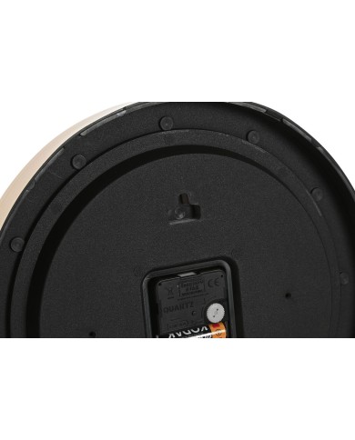 Orologio da Parete Home ESPRIT Bianco Dorato PVC 30 x 4 x 30 cm (2 Unità)