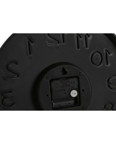 Orologio da Parete Home ESPRIT Bianco Dorato PVC 30 x 4 x 30 cm (2 Unità)