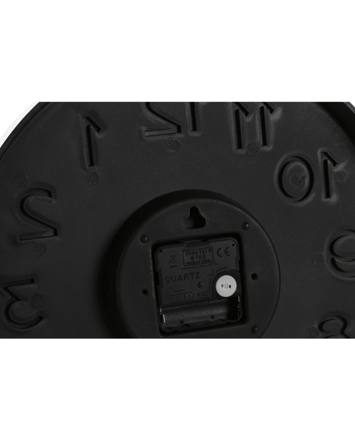 Orologio da Parete Home ESPRIT Bianco Dorato PVC 30 x 4 x 30 cm (2 Unità)