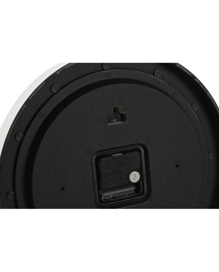 Orologio da Parete Home ESPRIT Bianco Dorato Argentato PVC 30 x 4 x 30 cm (2 Unità)