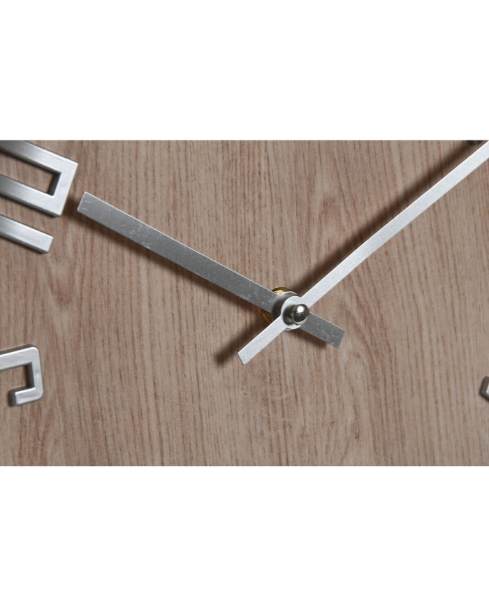 Orologio da Parete Home ESPRIT Bianco Dorato Argentato PVC 30 x 4 x 30 cm (2 Unità)