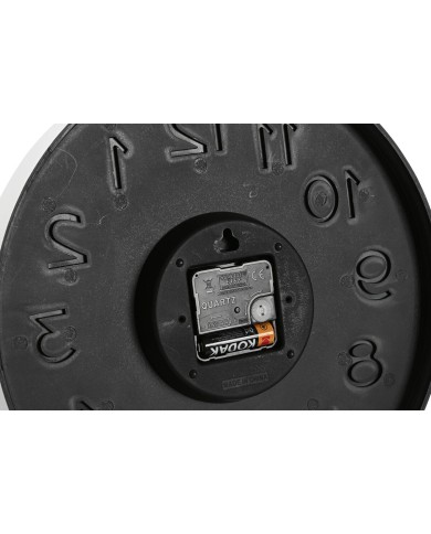 Orologio da Parete Home ESPRIT Azzurro Bianco Rosa Senape PVC 30 x 4 x 30 cm (3 Unità)