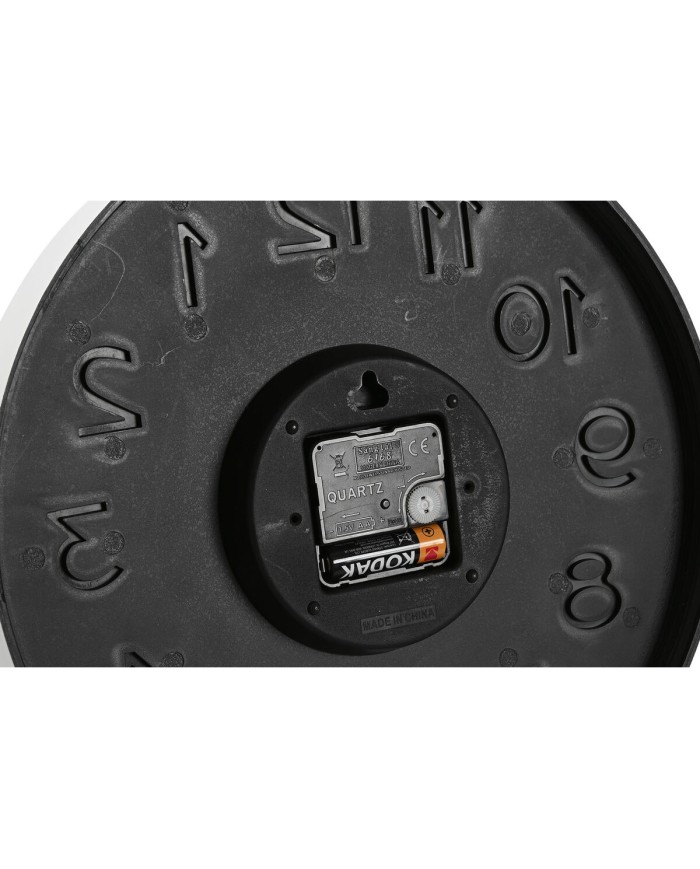 Orologio da Parete Home ESPRIT Azzurro Bianco Rosa Senape PVC 30 x 4 x 30 cm (3 Unità)