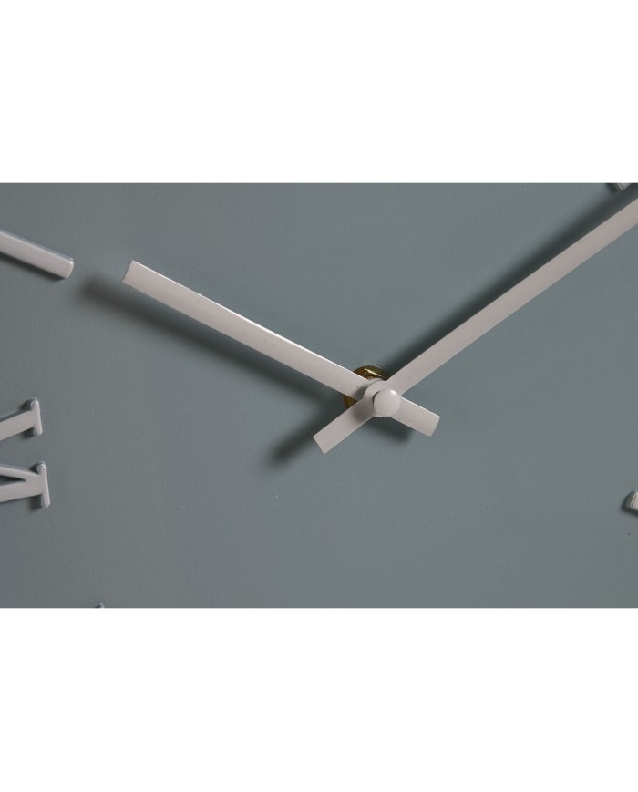 Orologio da Parete Home ESPRIT Azzurro Rosa Senape PVC 30 x 4 x 30 cm (3 Unità)